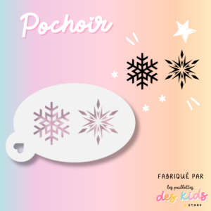 Pochoir mylar lavable - Flocons