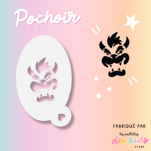 Pochoir mylar lavable - Bowser
