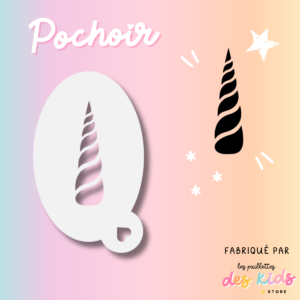 Pochoir mylar lavable - Licorne