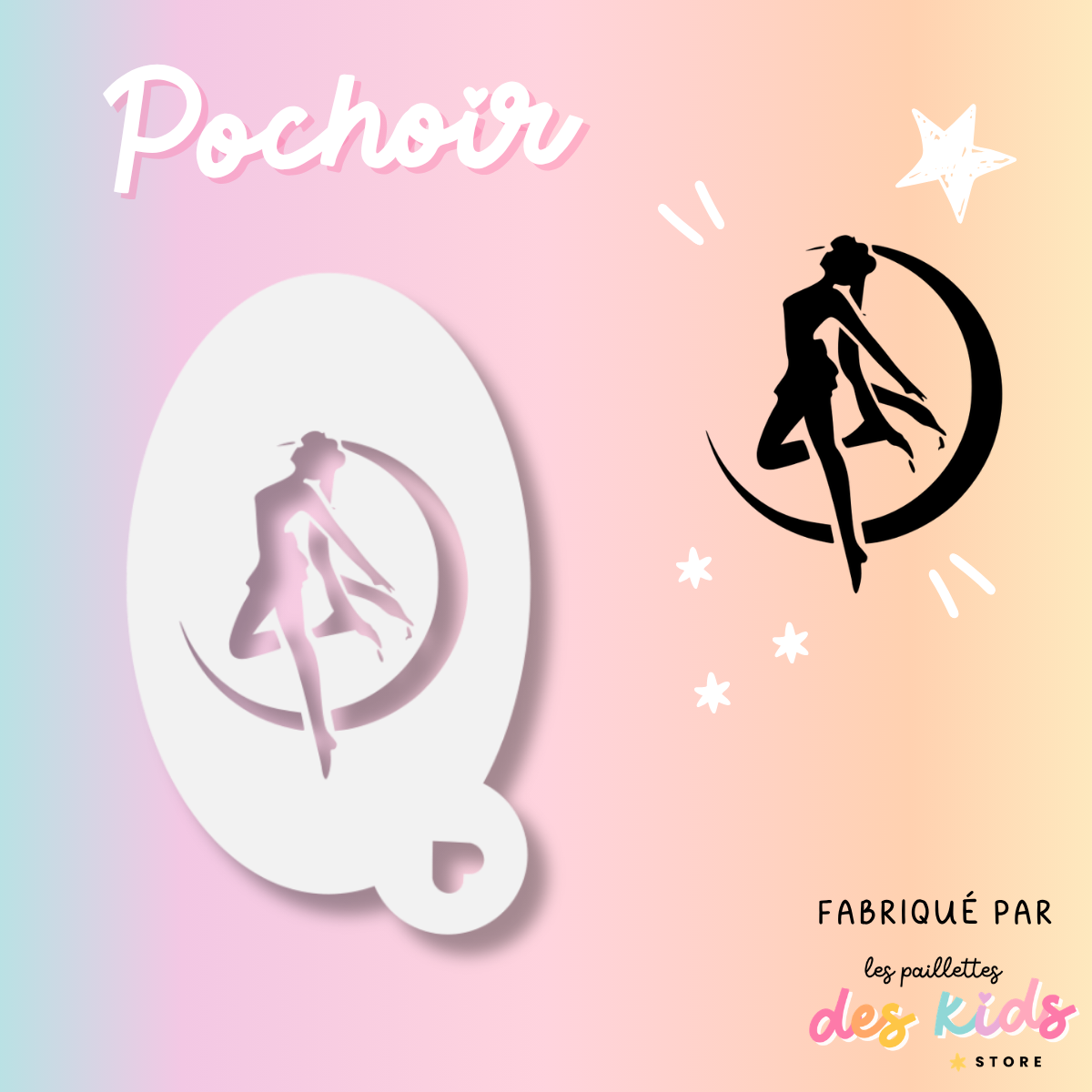Pochoir mylar lavable - Sailor Moon 2