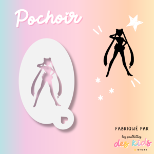 Pochoir mylar lavable - Sailor Moon 1