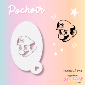 Pochoir mylar lavable - Mario