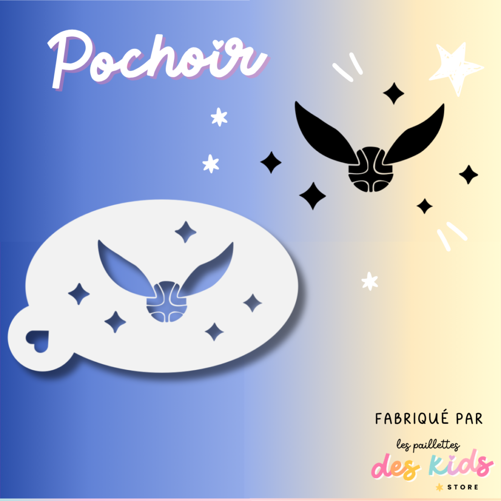 Pochoir mylar lavable - Harry Potter - Vif d'Or