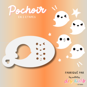 Pochoir mylar lavable - Halloween - Fantôme Kawaii